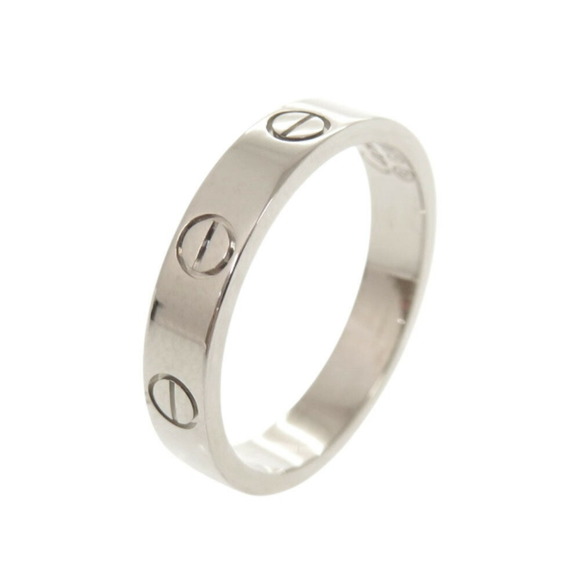 CARTIER 18k Silver Love Ring #52 - Picture 1 of 6